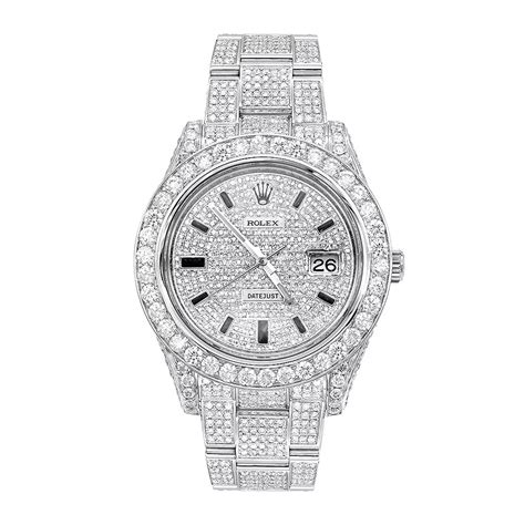 womens rolex iced out